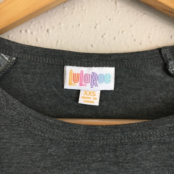 LuLaRoe Julia Dress | Gray Black White Star Print - Picture 3 of 6